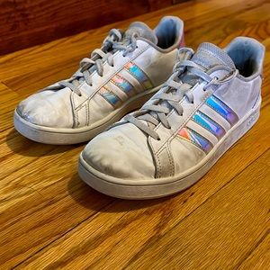 Worn girls adidas shoes